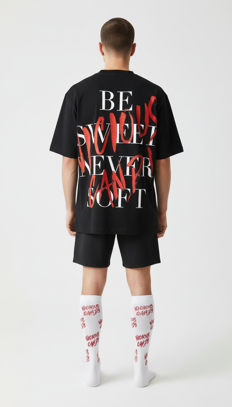 vicious candy streetwear t-shirt black