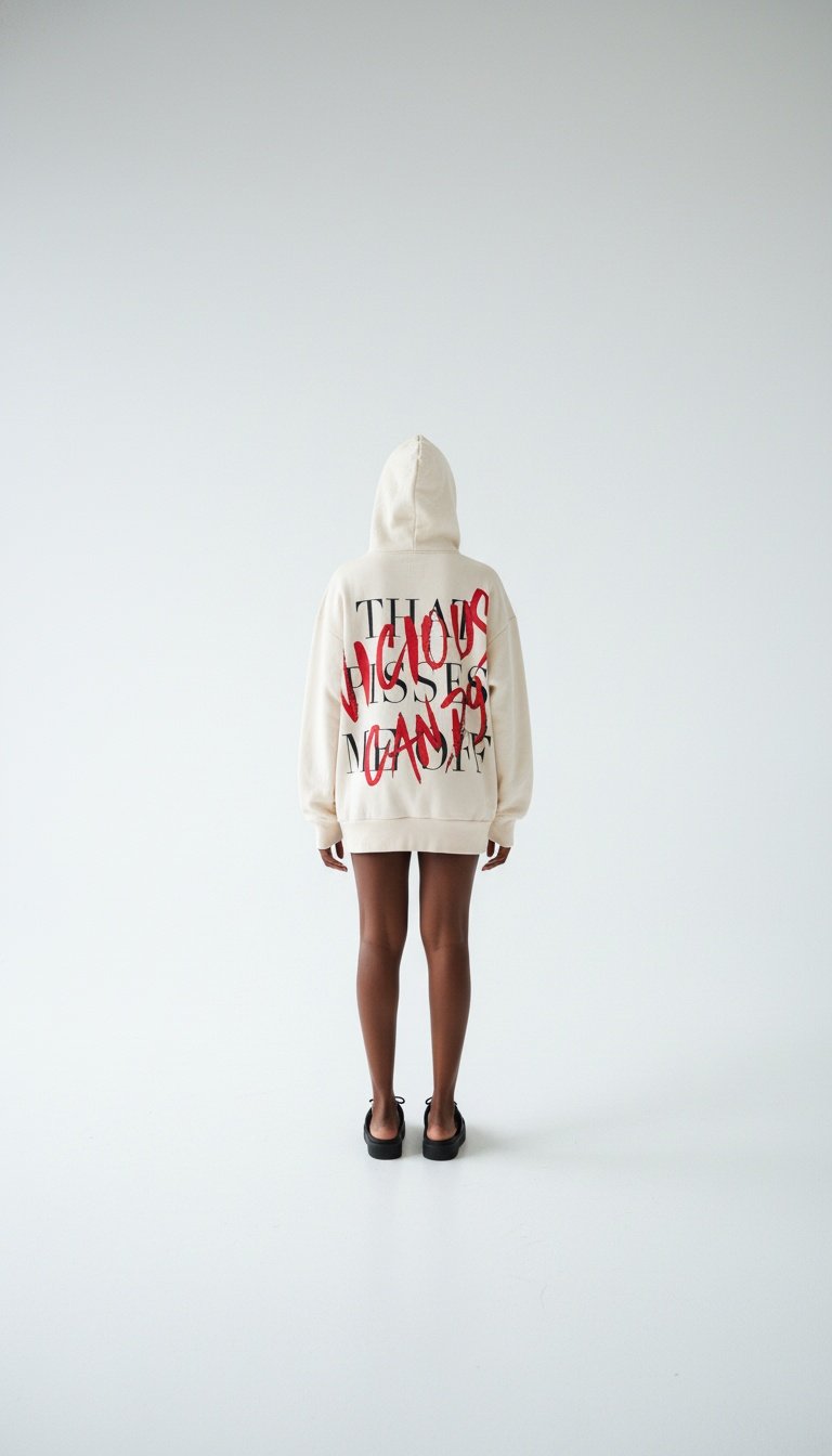 hoodie beige vicious candy